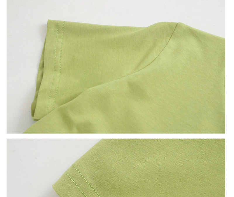 Fashion Green Solid Glossy T-shirt,Tank Tops & Camis
