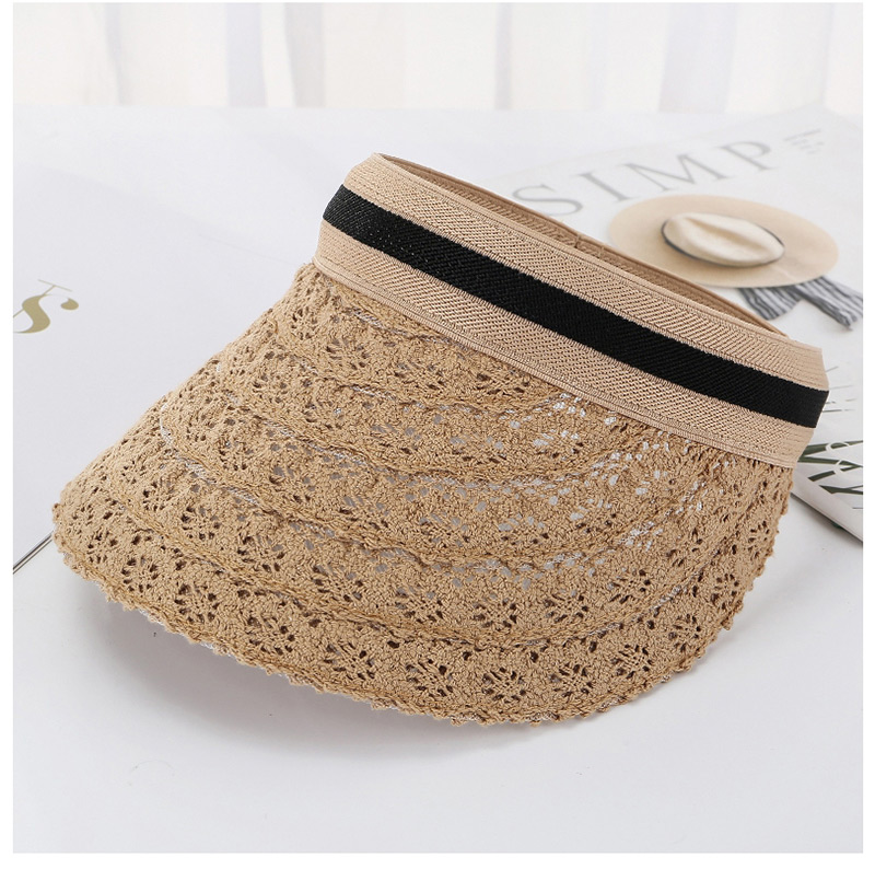 Fashion Light Brown Hoop Lace Top Hat,Sun Hats