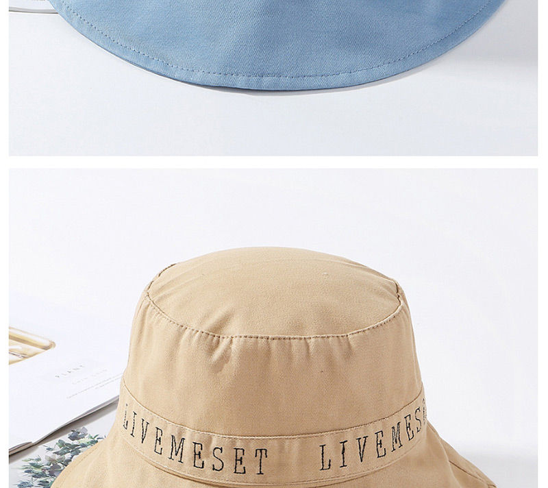 Fashion Blue Embroidered Letter Stitching Cap,Sun Hats