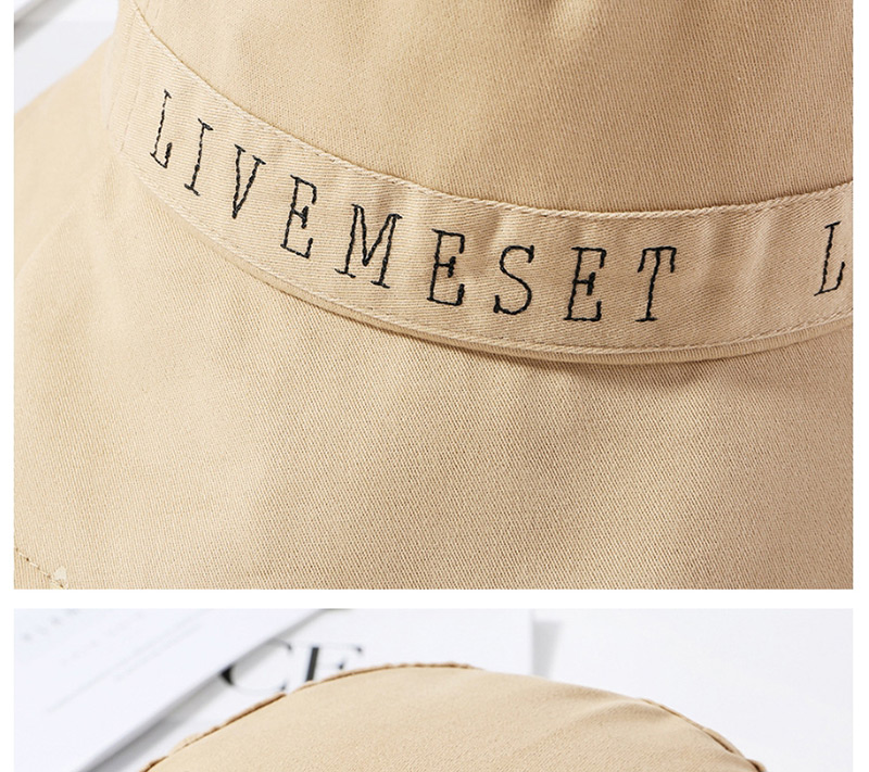 Fashion Khaki Embroidered Letter Stitching Cap,Sun Hats