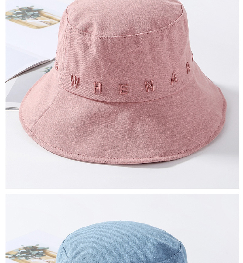 Fashion Blue Embroidered Letter Cap,Sun Hats