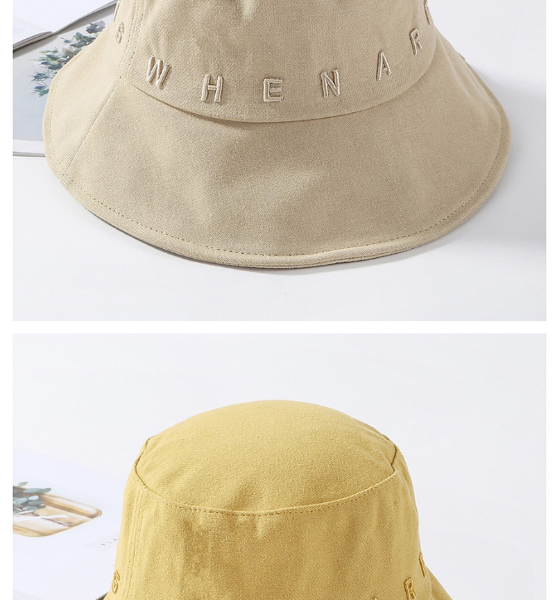 Fashion Beige Embroidered Letter Cap,Sun Hats