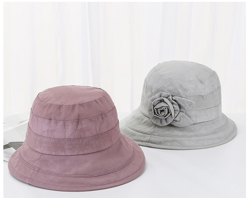 Fashion Khaki Rabbit Ear Flower Shade Cap,Sun Hats