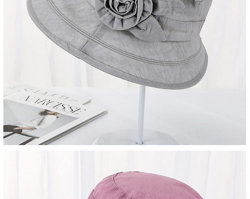 Fashion Khaki Rabbit Ear Flower Shade Cap,Sun Hats