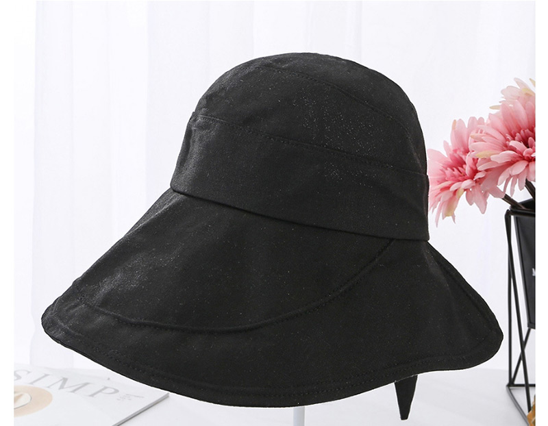 Fashion Black Big Cockroach Tongue Bow Sunscreen Top Hat,Sun Hats
