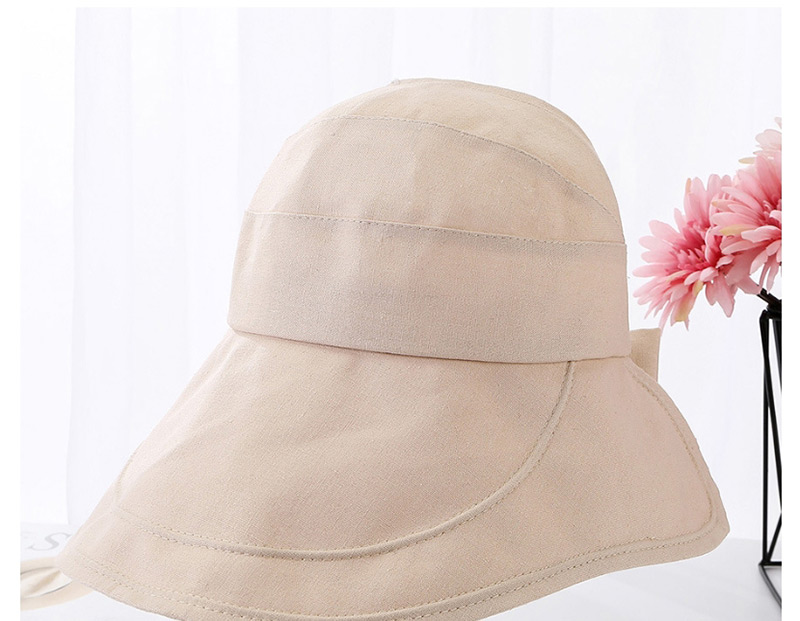 Fashion Khaki Big Cockroach Tongue Bow Sunscreen Top Hat,Sun Hats