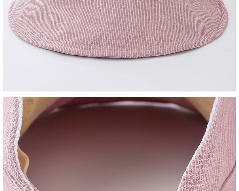 Fashion Pink Striped Foldable Top Hat,Sun Hats