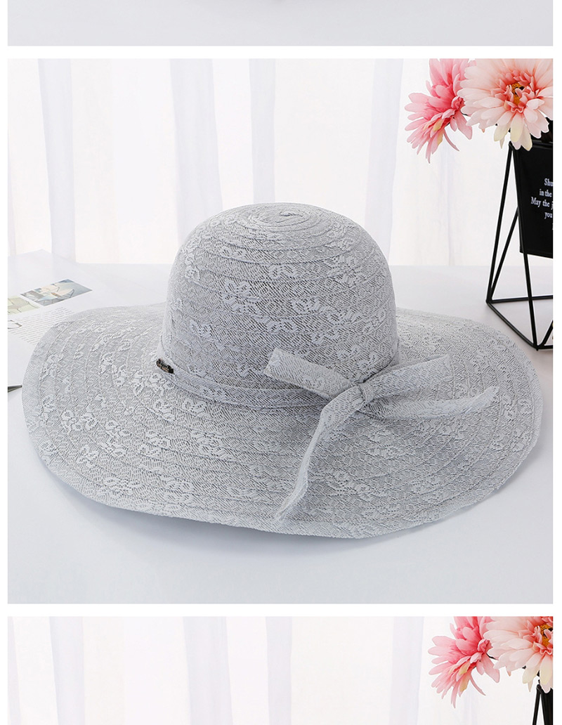Fashion Navy Daxie Covered Iron Letters Double-layer Lace Fisherman Hat,Sun Hats