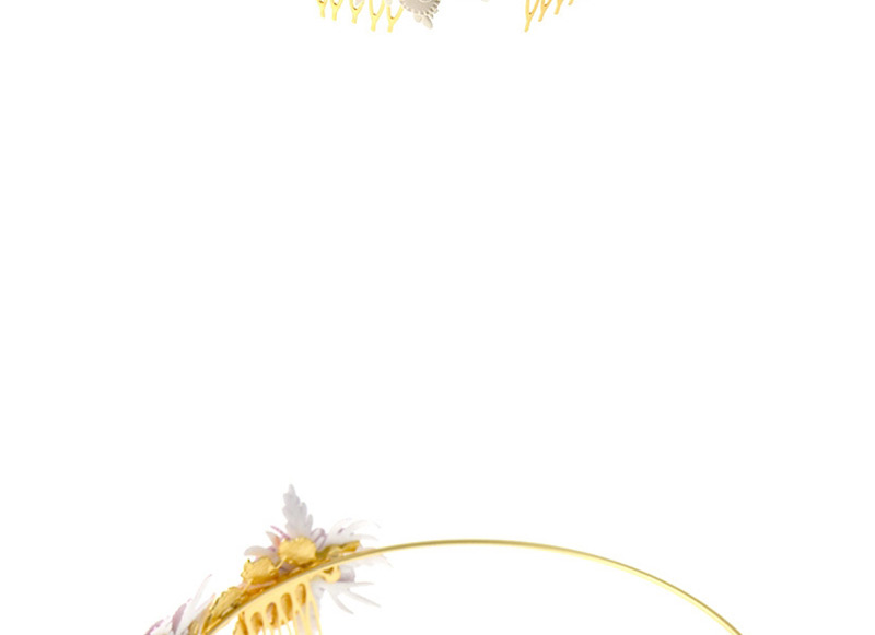 Fashion White Alloy Flower Headband,Head Band