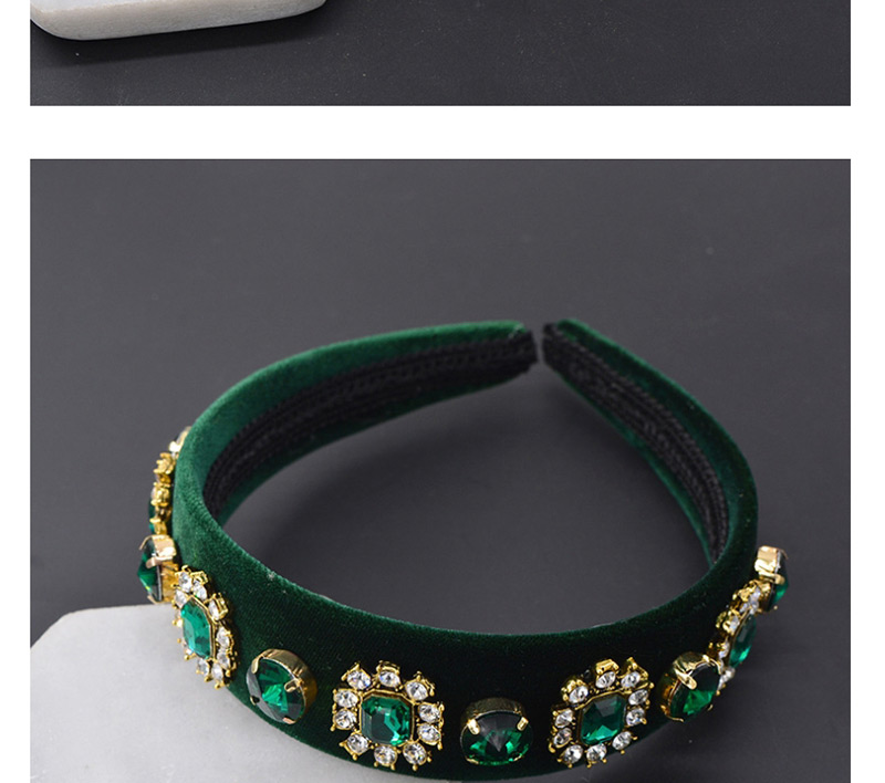 Fashion Green Full Diamond Pearl Headband,Head Band