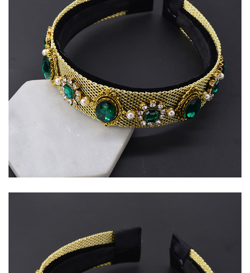 Fashion Green Diamond Jewel Headband,Head Band