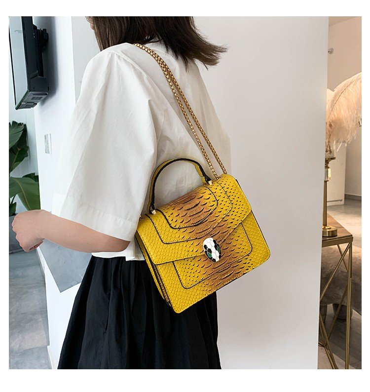 Fashion Yellow Square Shape Bags,Handbags