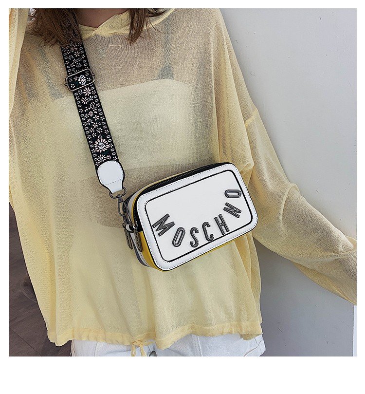 Fashion Gold Alloy Letter Pu Single Shoulder Messenger Bag,Shoulder bags