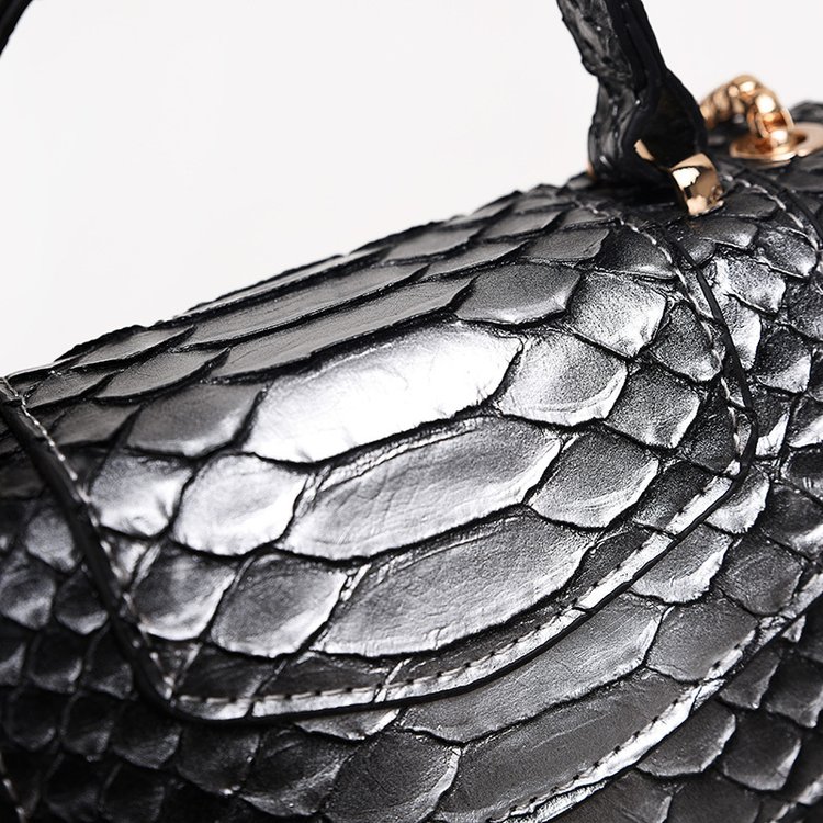 Fashion Silver Snakeskin Pattern Bag,Handbags