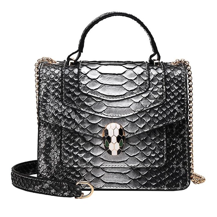 Fashion Purple Snakeskin Pattern Bag,Handbags