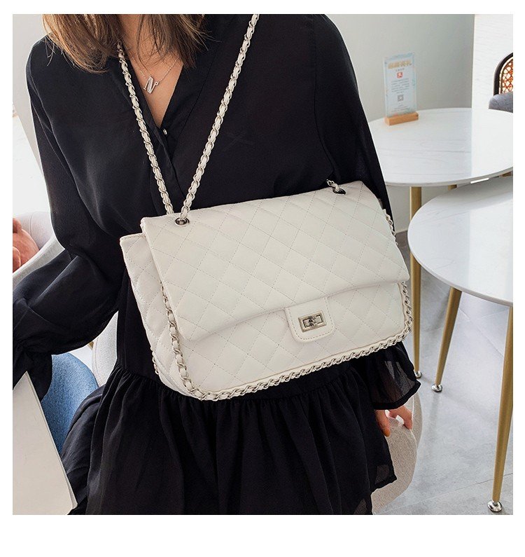 Fashion White Grids Pattern Bag,Shoulder bags