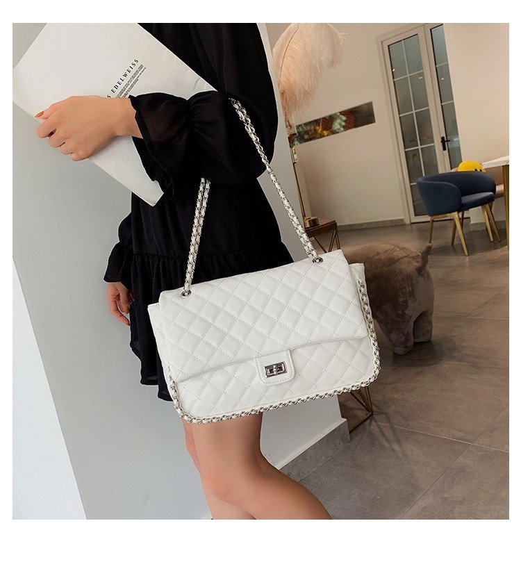 Fashion White Grids Pattern Bag,Shoulder bags