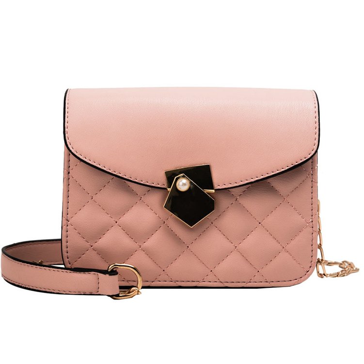 Fashion Pink Car Line Square Shoulder Diagonal Package,Shoulder bags