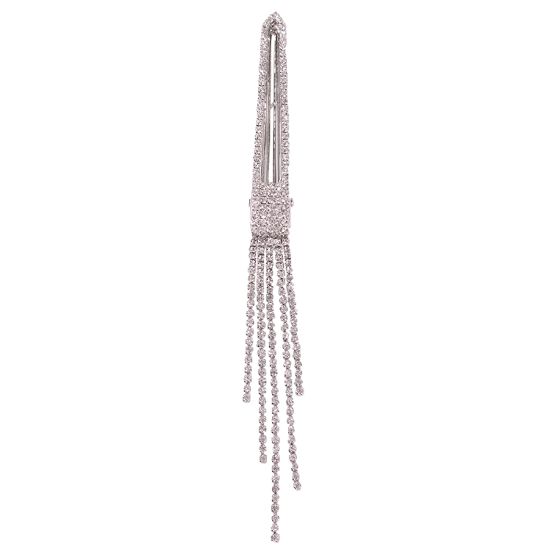 Fashion Small Two Tassels Alloy Studded Chain Tassel Hair Clip,Hairpins