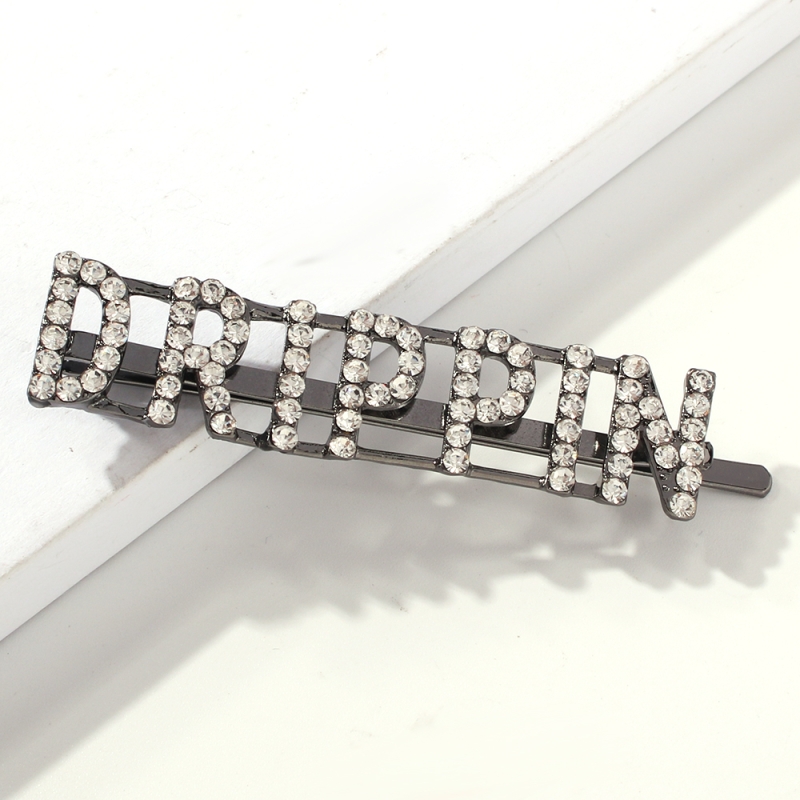 Fashion Cross Alloy Diamond Letter Hairpin,Hairpins