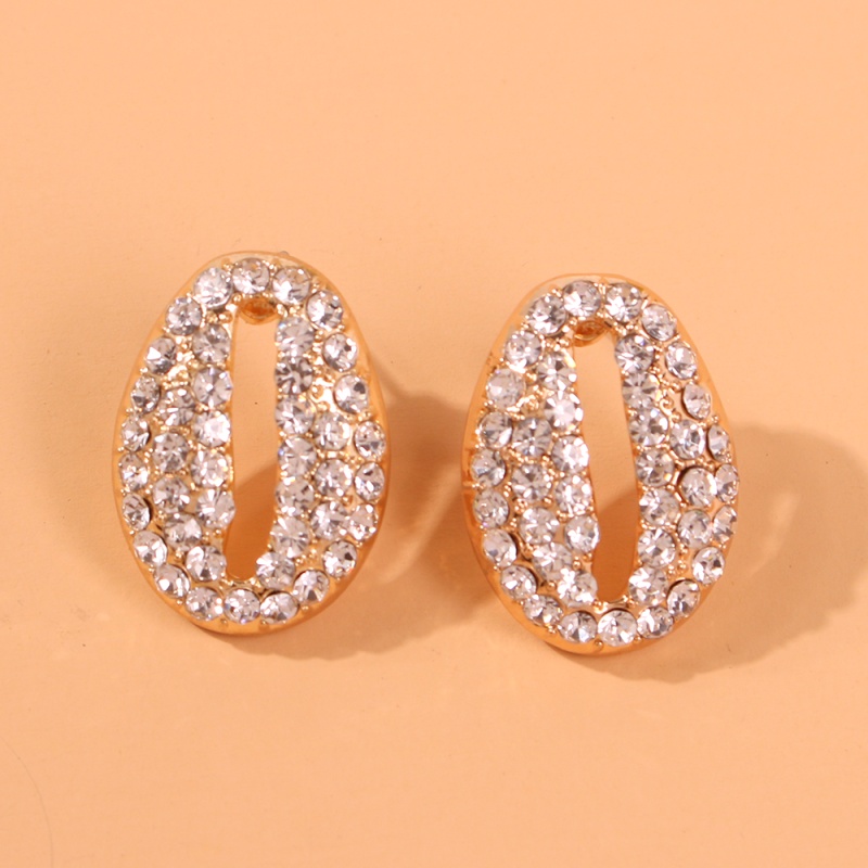 Fashion White Diamond Alloy Studded Earrings,Stud Earrings
