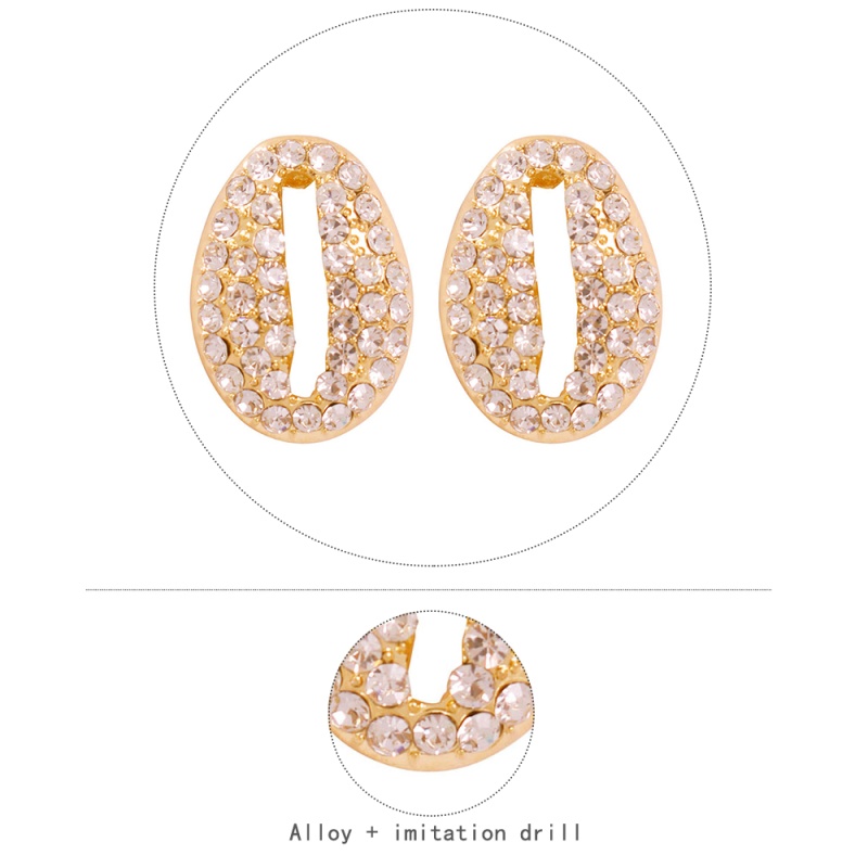 Fashion White Diamond Alloy Studded Earrings,Stud Earrings