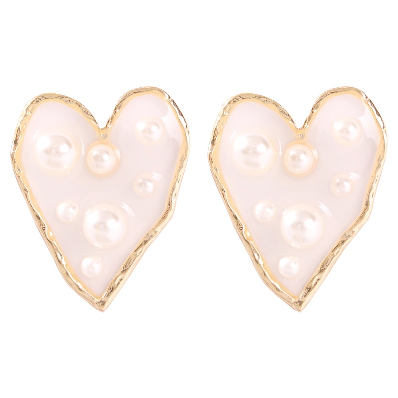 Fashion Heart-shaped Alloy Irregular Geometric Earrings,Stud Earrings