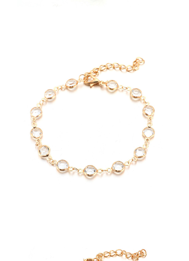 Fashion Gold Diamond Alloy Star Woven Shell Multi-layered Anklet,Fashion Anklets