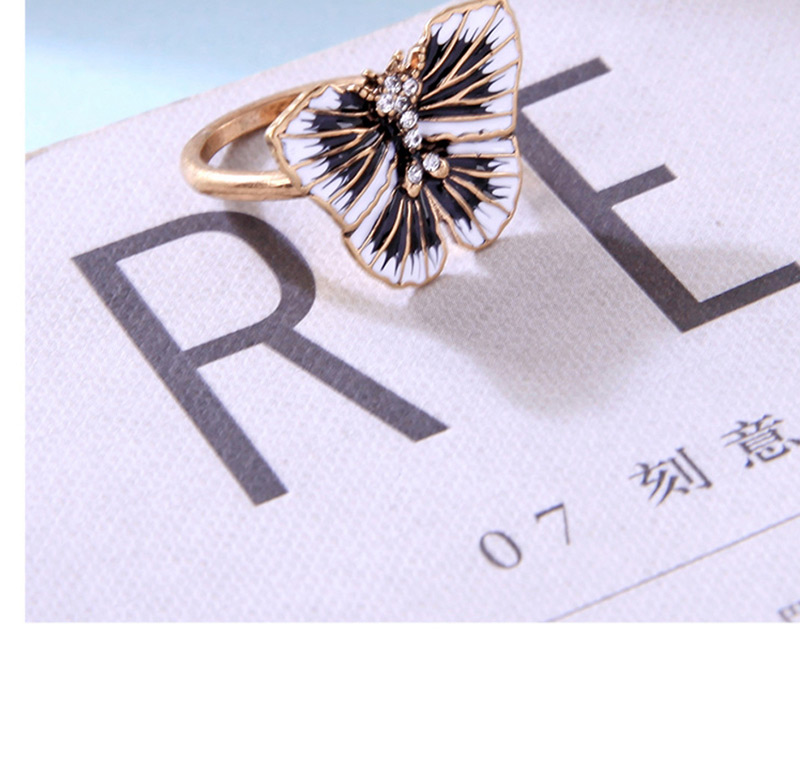 Fashion Butterfly Butterfly Drop Glazed Diamond Ring,Fashion Rings