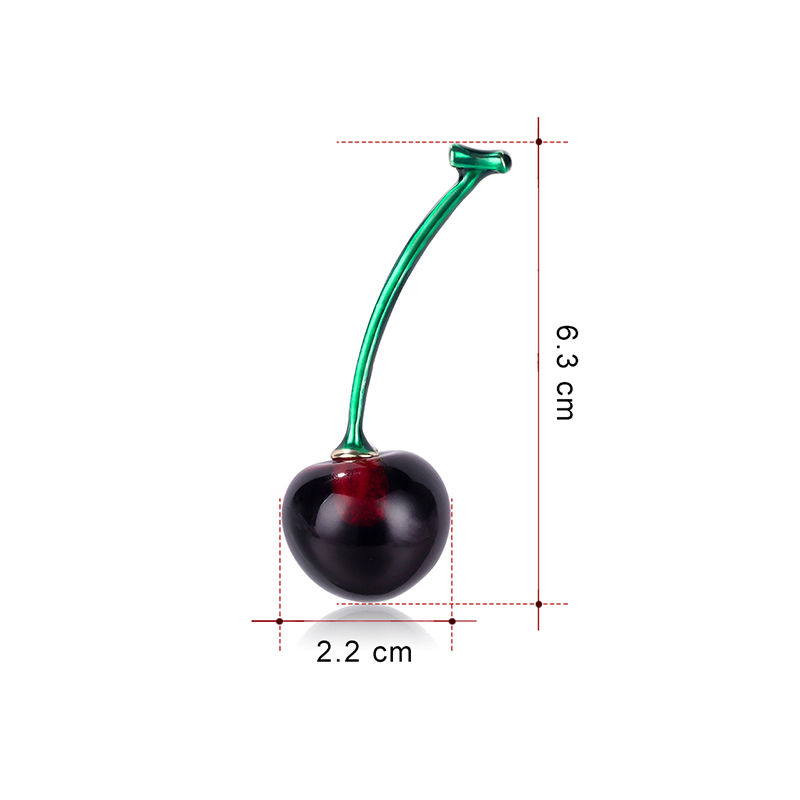 Fashion Red Wine Cherry Brooch,Korean Brooches