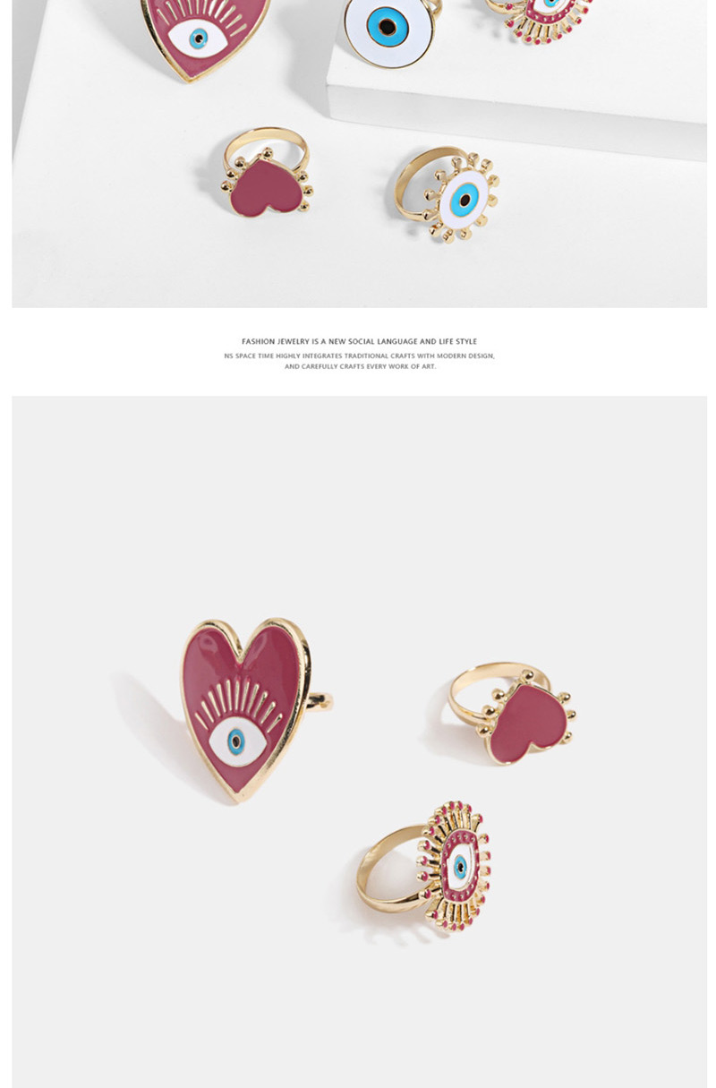 Fashion Little Red Love Alloy Drop Oil Ring,Fashion Rings