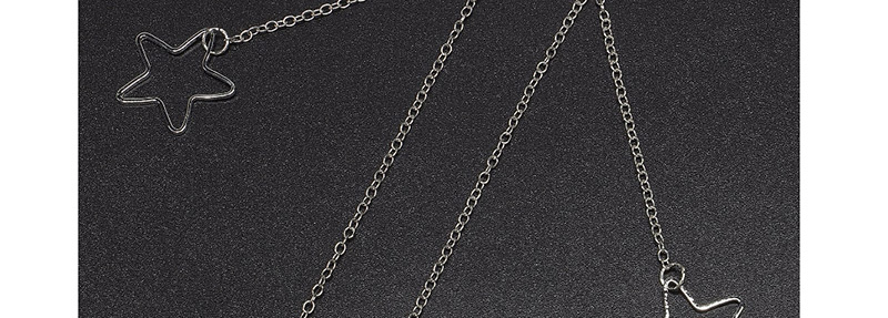 Fashion Silver Metal Color-protected Hollow Five-star Glasses Chain,Sunglasses Chain