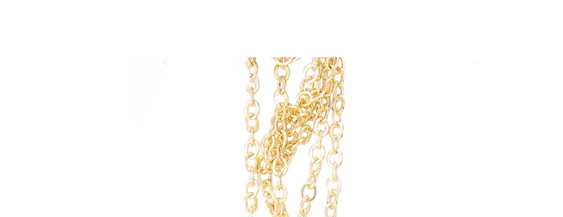 Fashion Gold Non-slip Metal Five-star Flag Glasses Chain,Sunglasses Chain