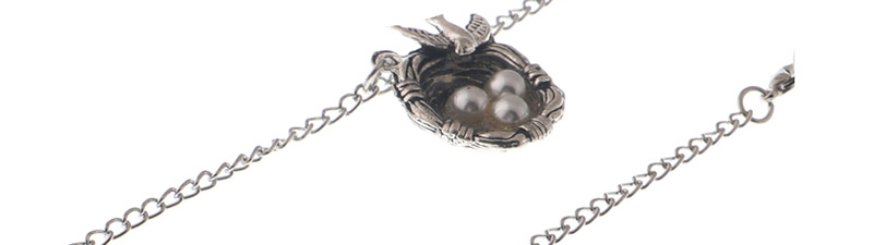 Fashion Silver Non-slip Nest Pearl Metal Glasses Chain,Sunglasses Chain