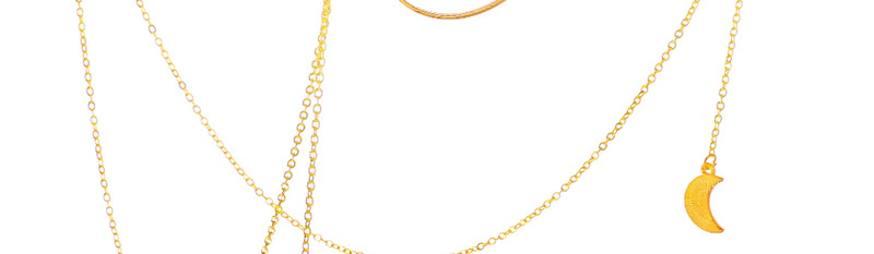 Fashion Gold Non-slip Metal Stitching Moon Glasses Chain,Sunglasses Chain