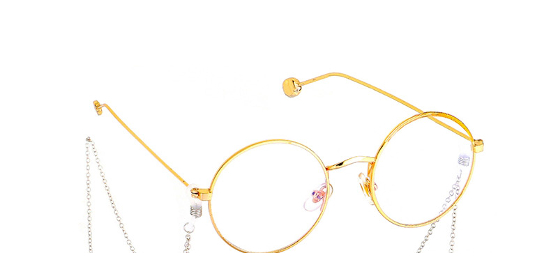 Fashion Silver Non-slip Metal Geometric Round Glasses Chain,Sunglasses Chain