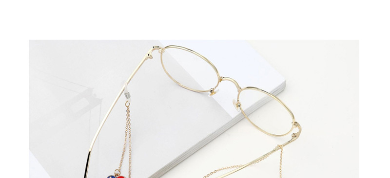 Fashion Gold Non-slip Metal Heart Flag Glasses Chain,Sunglasses Chain