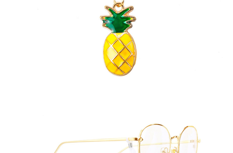 Fashion Gold Non-slip Metal Fruit Pineapple Glasses Chain,Sunglasses Chain