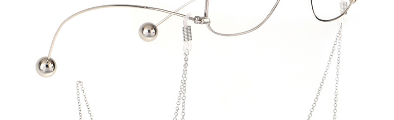 Fashion Silver Non-slip Metal Hollow Five-star Glasses Chain,Sunglasses Chain
