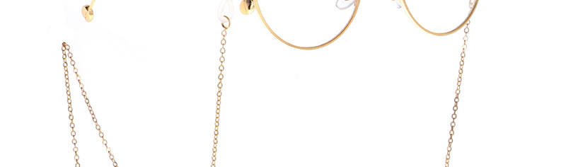 Fashion Gold Non-slip Metal Pink Cute Cat Glasses Chain,Sunglasses Chain