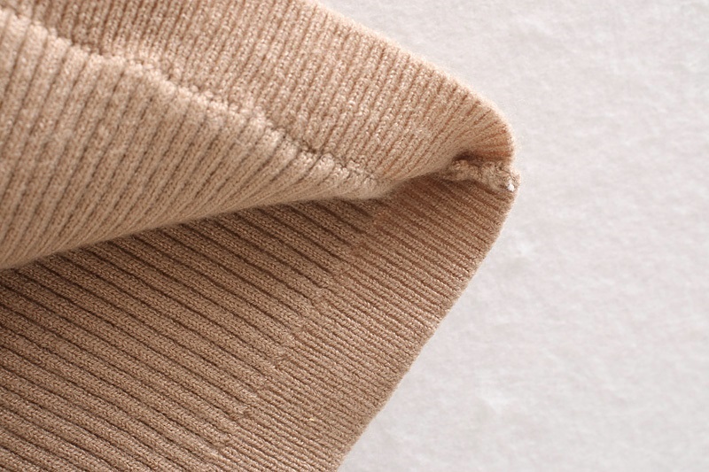 Fashion Khaki Button Knit Cardigan,Sweater