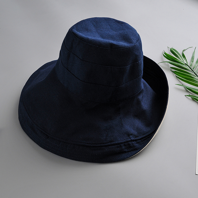 Fashion Black Double-sided Fisherman Hat,Sun Hats