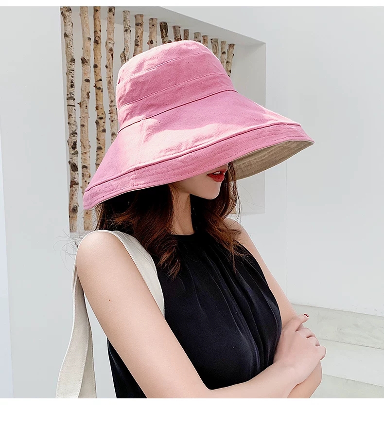Fashion Navy Double-sided Fisherman Hat,Sun Hats