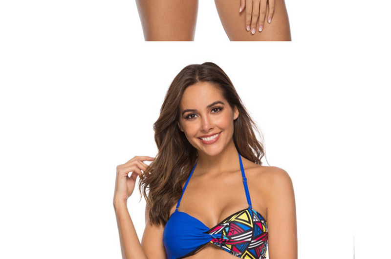 Fashion Blue Mosaic Printed Bikini,Bikini Sets