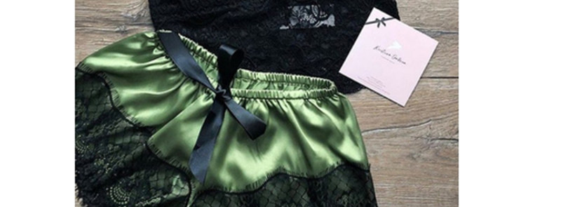 Fashion Green Lace Underwear Nightdress,Others