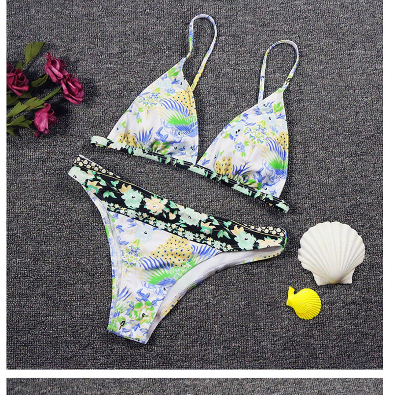 Fashion Printing Printed Quick-drying Split Swimsuit,Bikini Sets