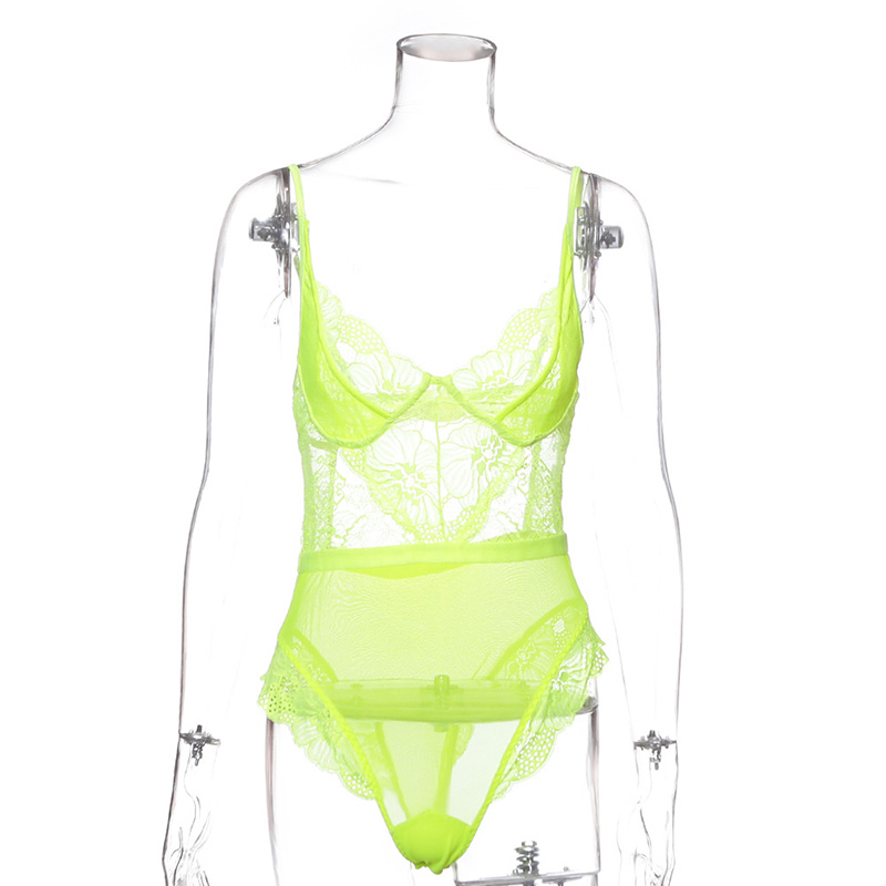 Fashion Armygreen Erotic Bodysuit,SLEEPWEAR & UNDERWEAR