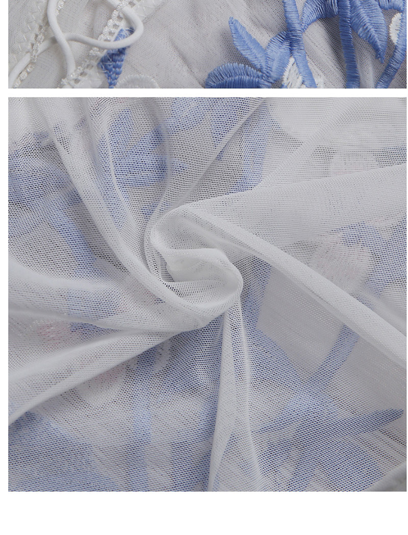 Fashion White Embroidered Lace-up Lace Camisole,SLEEPWEAR & UNDERWEAR