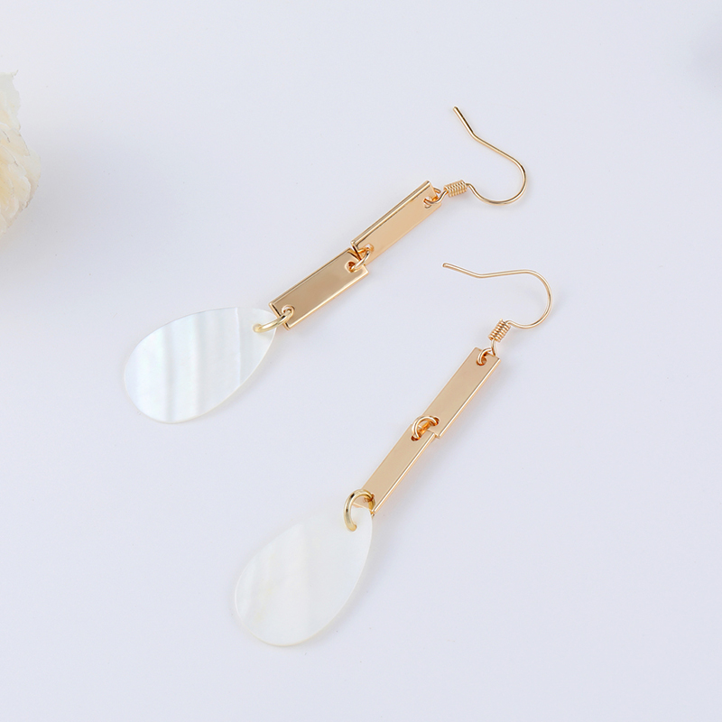 Fashion Real Gold Alloy Shell Drop Earrings,Korean Brooches
