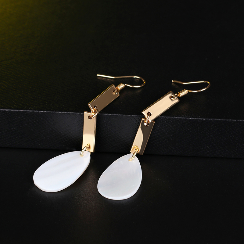 Fashion Real Gold Alloy Shell Drop Earrings,Korean Brooches